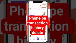 Phonepe transaction history kaise delete kare / How to delete Phone Pay history