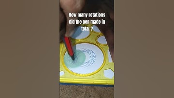 How many rotations did the pen made in total? || #satisfying #asmr #spirograph #spiroart #viralvideo