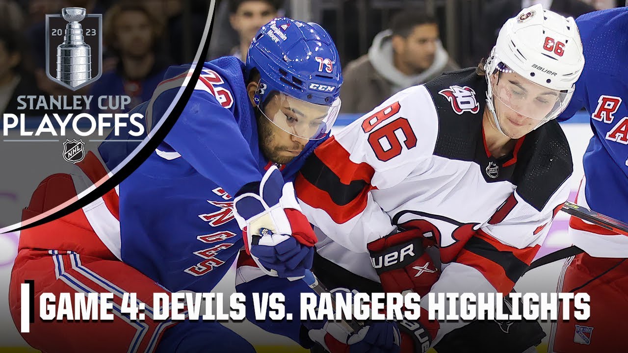 New York Rangers vs New Jersey Devils first-round schedule