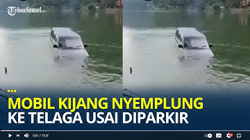 Ditinggal Cari Makan, Mobil Kijang Nyemplung di Telaga Ngebel Ponorogo