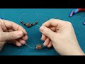 Large Hole Bead and Memory Wire Earring Tutorial