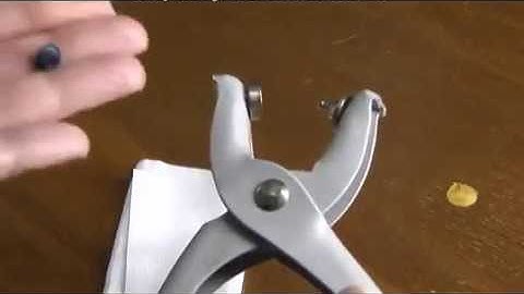 How to use  an Eyelet Tool (Eyelet Pliers)