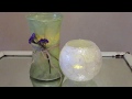 How to Decoupage Glass vases * Mulberry paper Beginners
