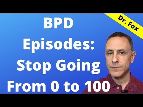 Steps for Self or Loved Ones to Lessen BPD Episodes (aggression, anger, outbursts)