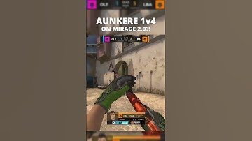 Aunkere 1v4 on Mirrored MIRAGE (MIRAGE 2.0) #csgo #shorts