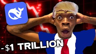 картинка: Как одно приложение обрушило экономику США (Deepseek)