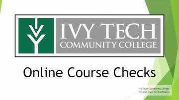 Blackboard Course Checks - for IvyLearn video view video link in the description below