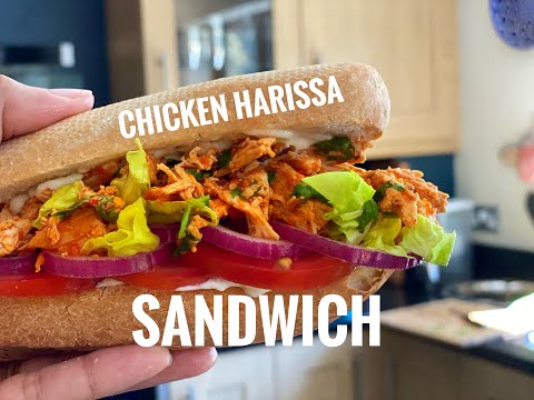 CHICKEN HARRISA SANDWICH  Chicken sandwich  Best sandwich at home  Food with Chetna