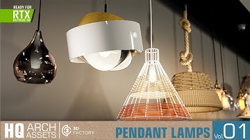 UE4 Pendant Lamps HQ assets Vol. 1