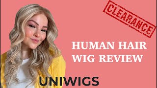 AFFORDABLE HUMAN HAIR BLONDE WIG- UNIWIGS