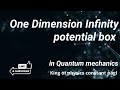 One dimension infinity potential box  quantummechanics quantumphysics bscquantumphysics