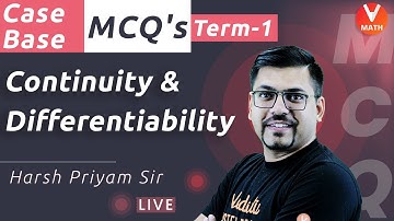 Continuity & Differentiability Objective Questions | Class 12 Case Study Questions & MCQ