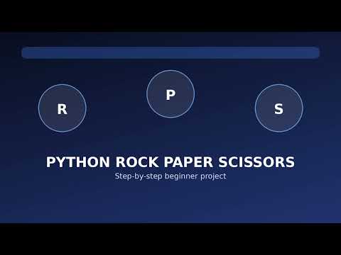 Learn how to create a Rock Paper Scissors game using Python