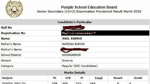 PSEB 12th Result Kaise Dekhe? PSEB Punjab Board Result 2020 Check Online , Check PSEB Result 2020