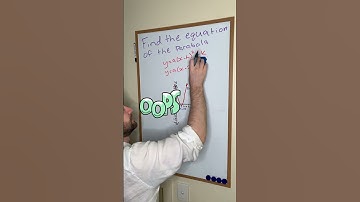 How to find the equation of a parabola FAST! #graphingparabolas #parabola #vertexformula