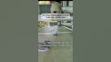 Thi công chống thấm sàn Cemboard #ucomat #chongthamucomat #construction #fyp #nhadep #xaydung