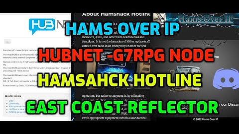HAMS OVER IP -SIP Server - HUNBNET G7RPG Node East Coast Reflector