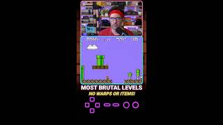 WARPLESS + NO POWERUP Challenge | Super Mario Bros. 2 Lost Levels (Portrait)