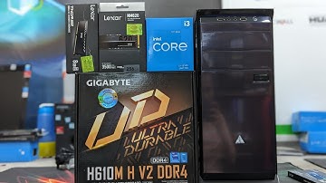 30K 12gen PC Build i3-12100  Gigabyte H610MHV2 DDR4 8GB RAM 256GB SSD
