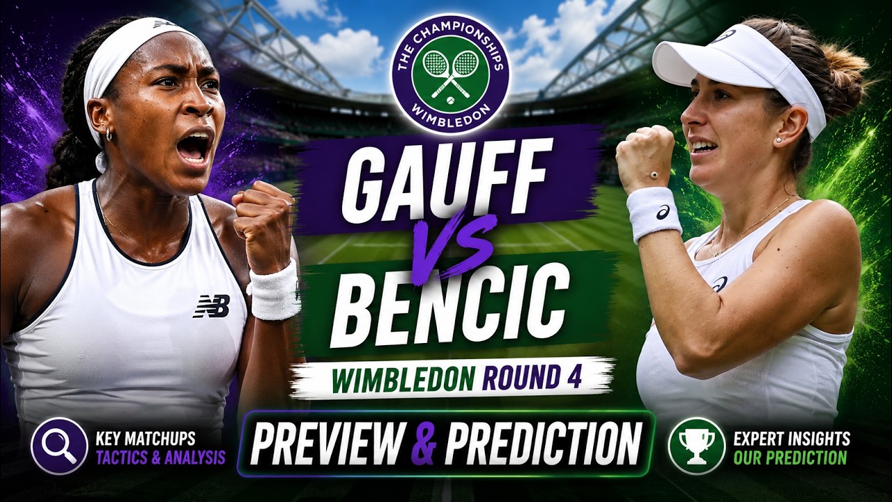 Coco Gauff vs Belinda Bencic | Wimbledon 2026 | Round 4 | Preview & Prediction