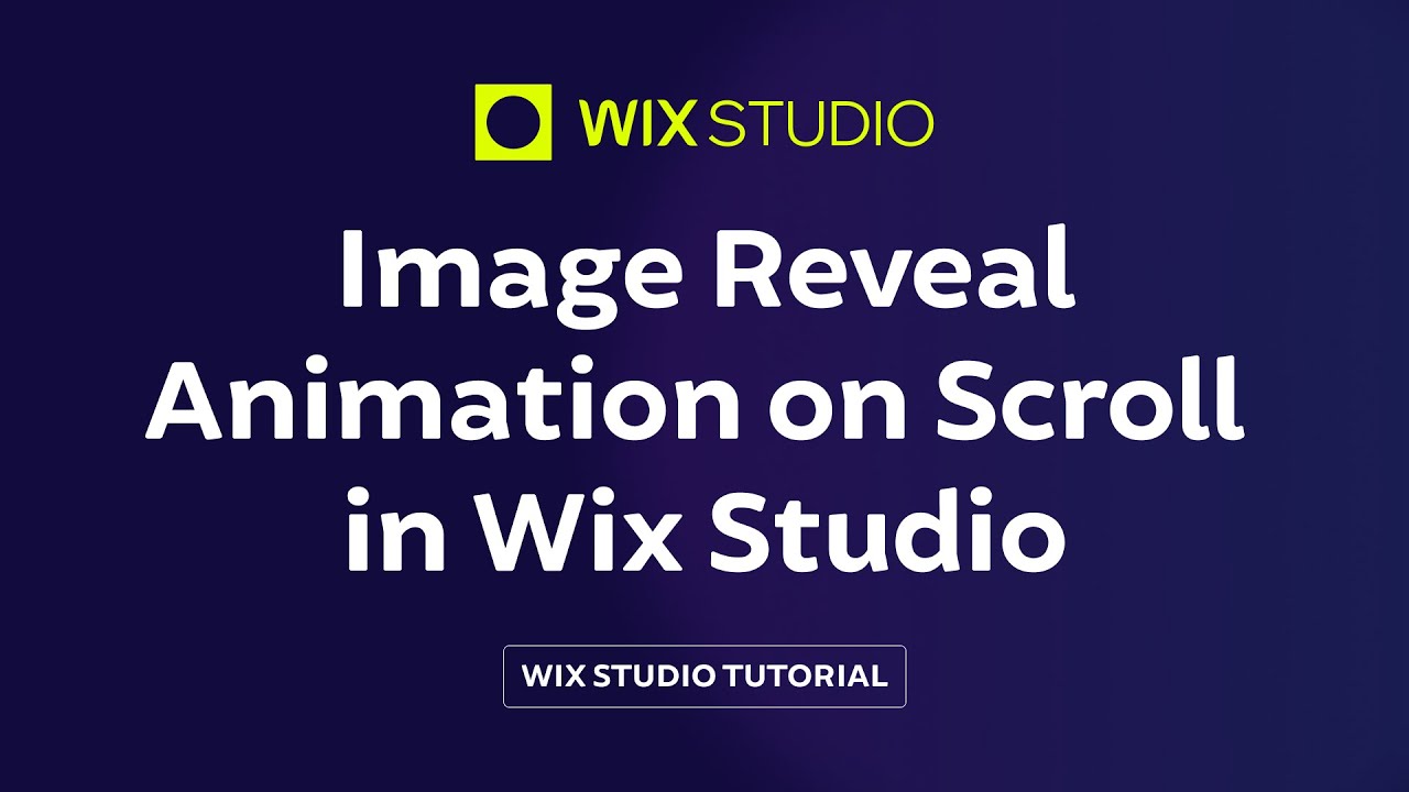 Create Stunning Image Reveal Animations on Scroll in Wix Studio