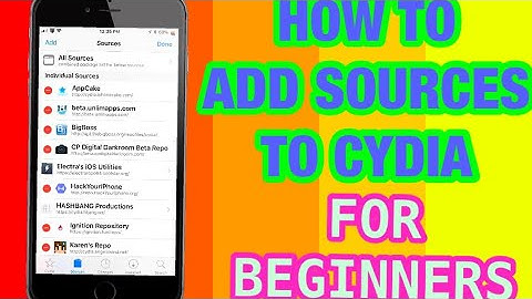 HOW TO ADD SOURCES IN CYDIA FOR BEGINNERS