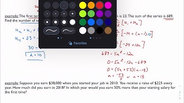 1.2, part 2: Finding the sum of an arithmetic series (IB Math AA HL 1)