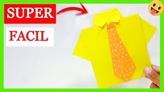 Como Hacer Una Camisa De Papel Camisa Con Corbata Super Facil