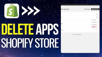How to Delete Apps from Shopify Store (2024)
