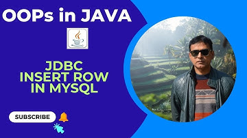 JDBC Insert Record in MySQL | JDBC | JDBC with MySQL | OOP | MySQL | Java with Database | Java