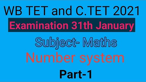 Basic Maths of Number sytem for WB TET & C.TET part-1 by Taufique Ansari