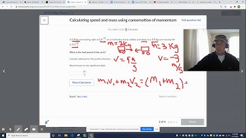 Khan find final speed during an inelastic collision