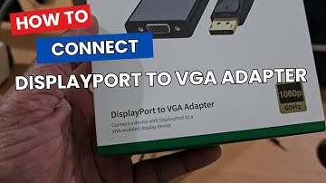 DisplayPort to VGA Adapter | Convertor for Connect Display port to VGA Computer Monitor