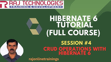 Hibernate 6 Tutorial Full Course| Session - 4 | CRUD Operations with Hibernate 6 |rajonlinetrainings