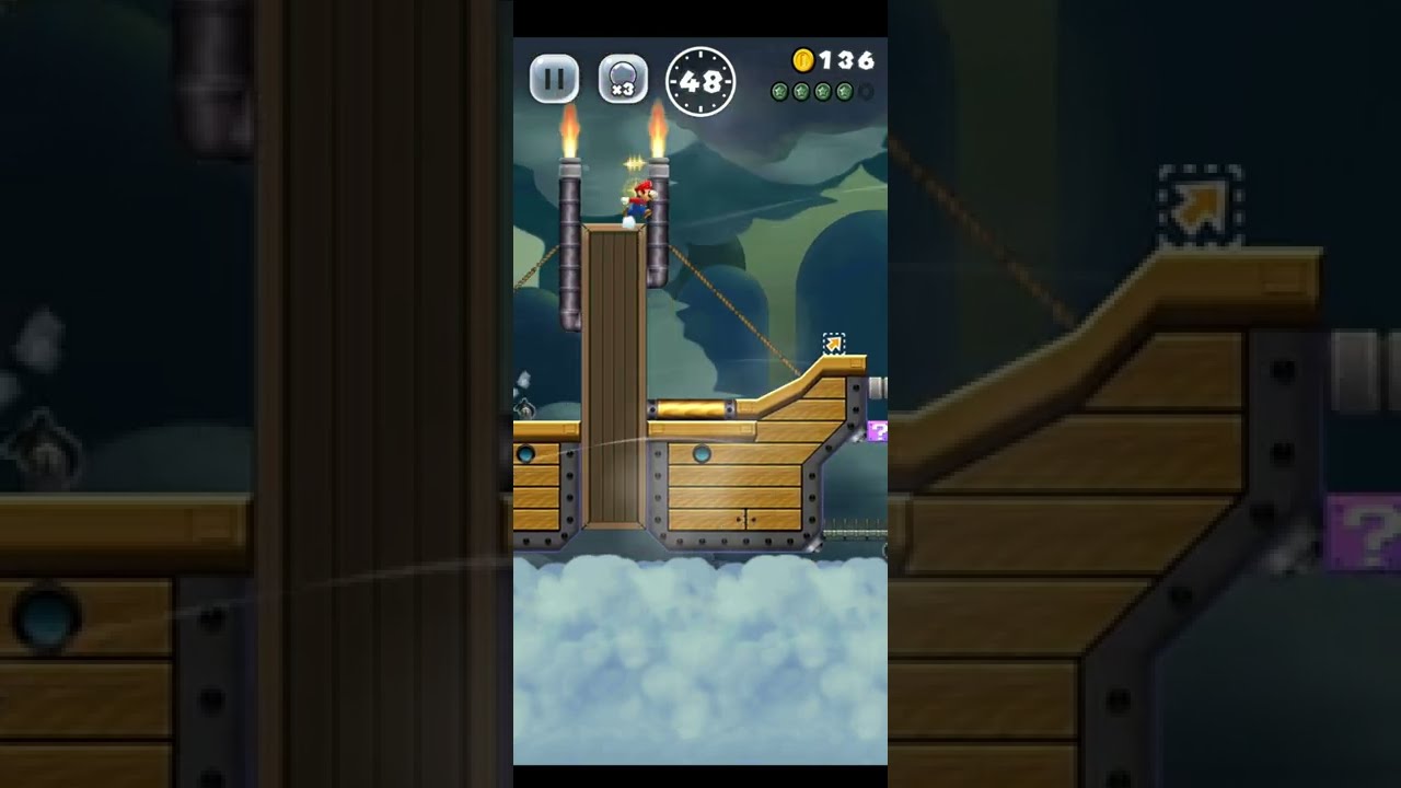 WORLD☆-2 大きなせんかん軍 | スーパーマリオラン攻略・解析