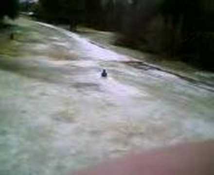 Sledding in Austin, Texas