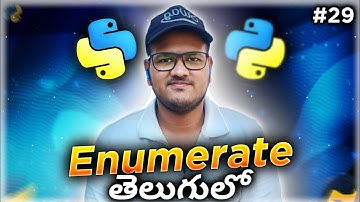 Python Enumerate Function in Telugu | Srk Codes!