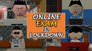 LET'S SMILE JOKE - ONLINE EXAM IN LOCKDOWN || FUNNY ANIMATED COMEDY