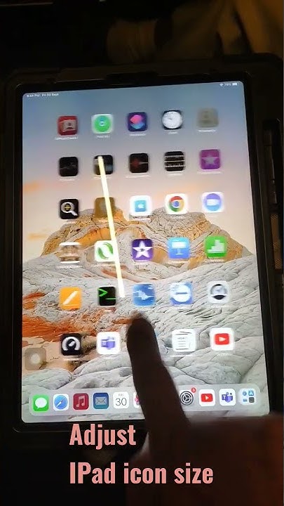 How to adjust ipad app icons size on the home screen? - YouTube