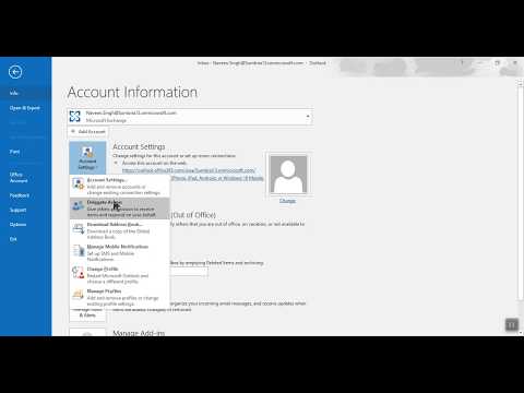 How to add or remove another email in Outlook 365   outlook 2016