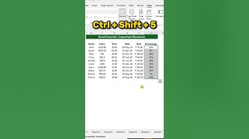 ⚡ Excel Shortcuts You MUST Know | Format in Seconds#ExcelTricks #ExcelTips #Excelfunclub