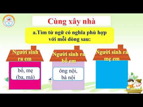 Tiếng việt 2_ tuần 5_mở rộng vốn từ gia đình