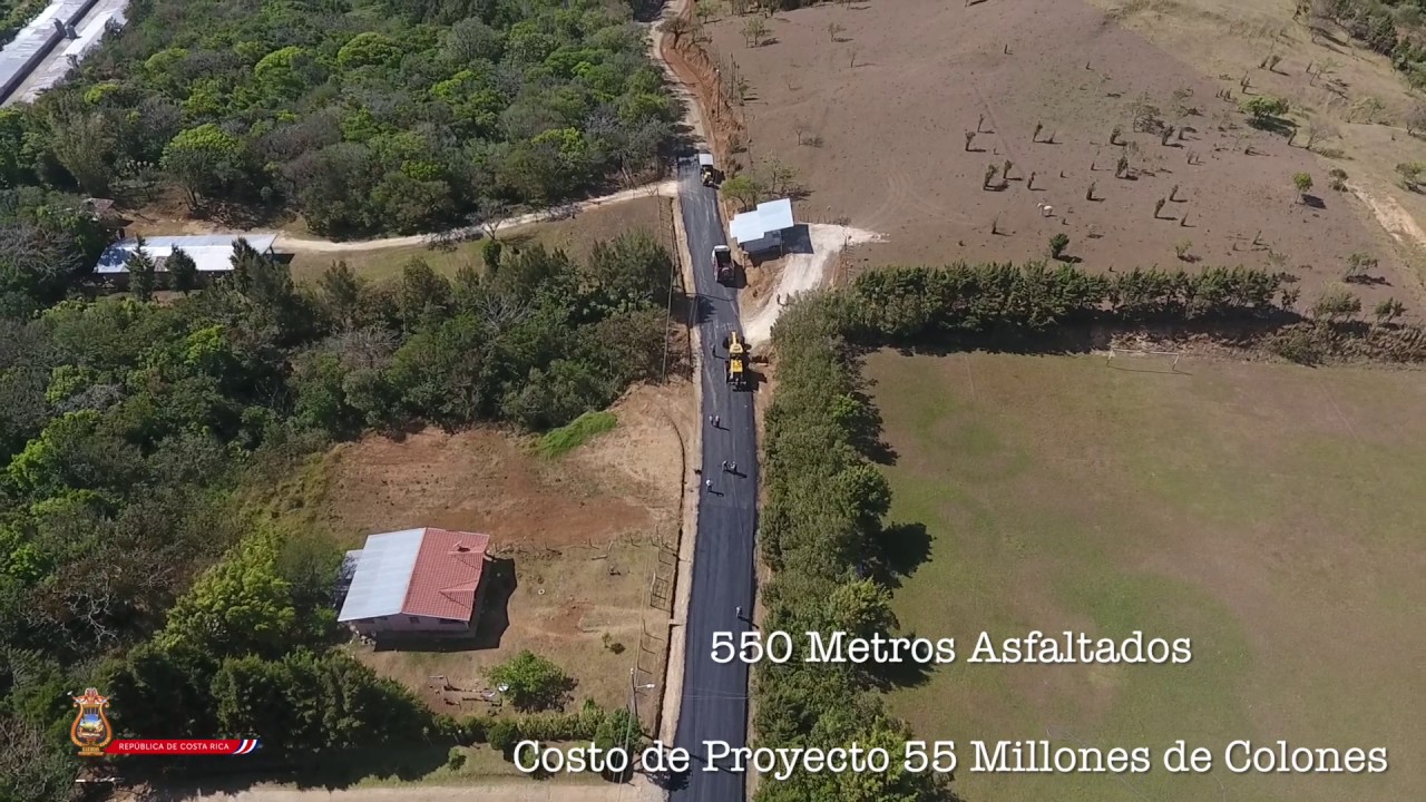 Asfaltado en Potrerillos de Piedades Sur san ramón costa rica