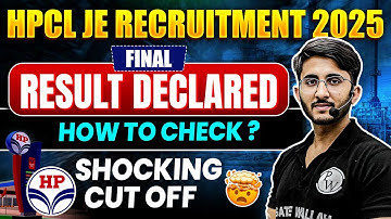 HPCL JE Recruitment 2025 | How to Check HPCL Result 2025 | ⚡️ Shocking Cut - Off Data