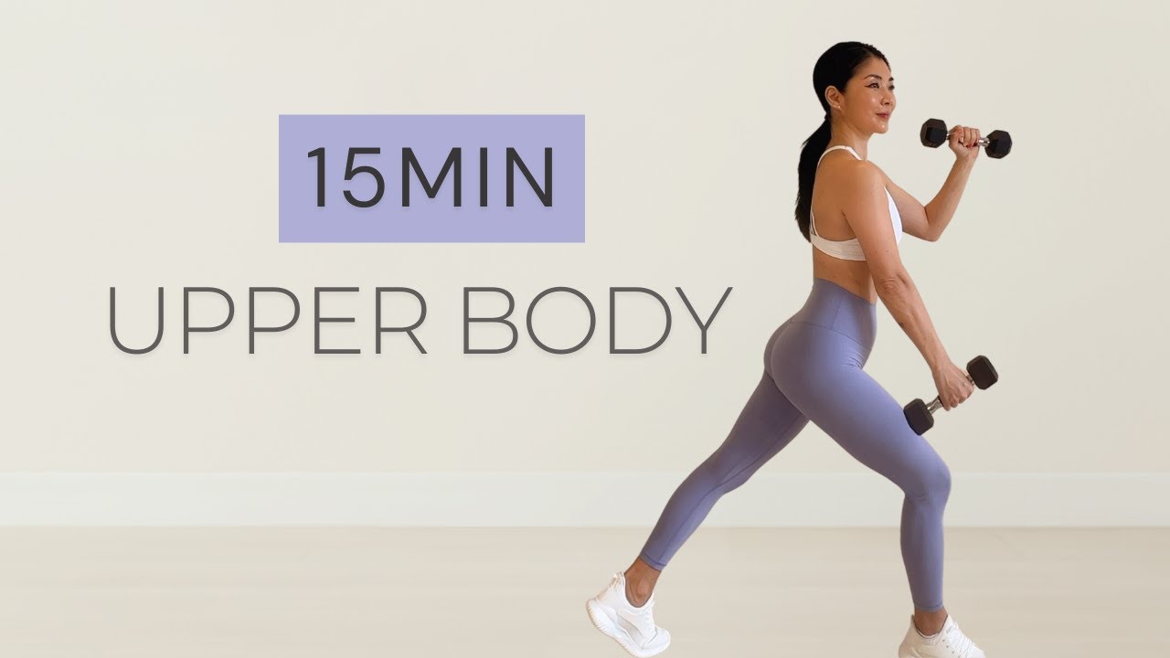 15 MIN UPPER BODY DUMBBELL WORKOUT | Sculpt & Strengthen at Home - YouTube