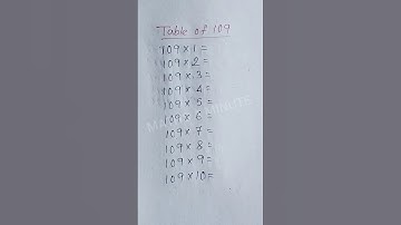 109 Table trick🔥#shorts #maths #table #tabletrick #ytshorts #trending #viralshorts #mathstricks