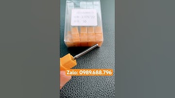 Mũi cắt cnc alu mica fomex gỗ 3.175x22 thẳng 2 me #thietkenoithat #mica #alu #quangcaonoithat