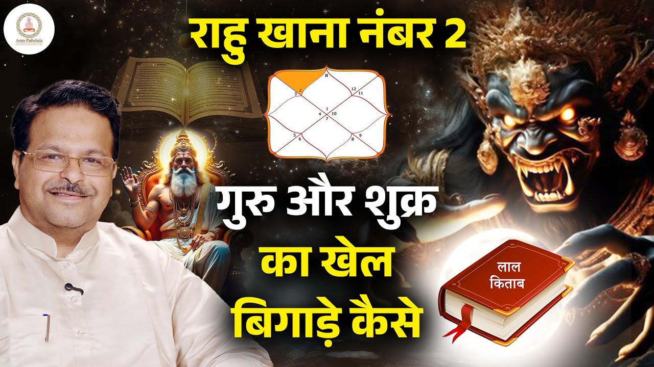 Rahu in 2nd House (Lal Kitab) Explained | राहु खाना नंबर २ | गुरु और शुक्र का खेल बिगाड़े कैसे