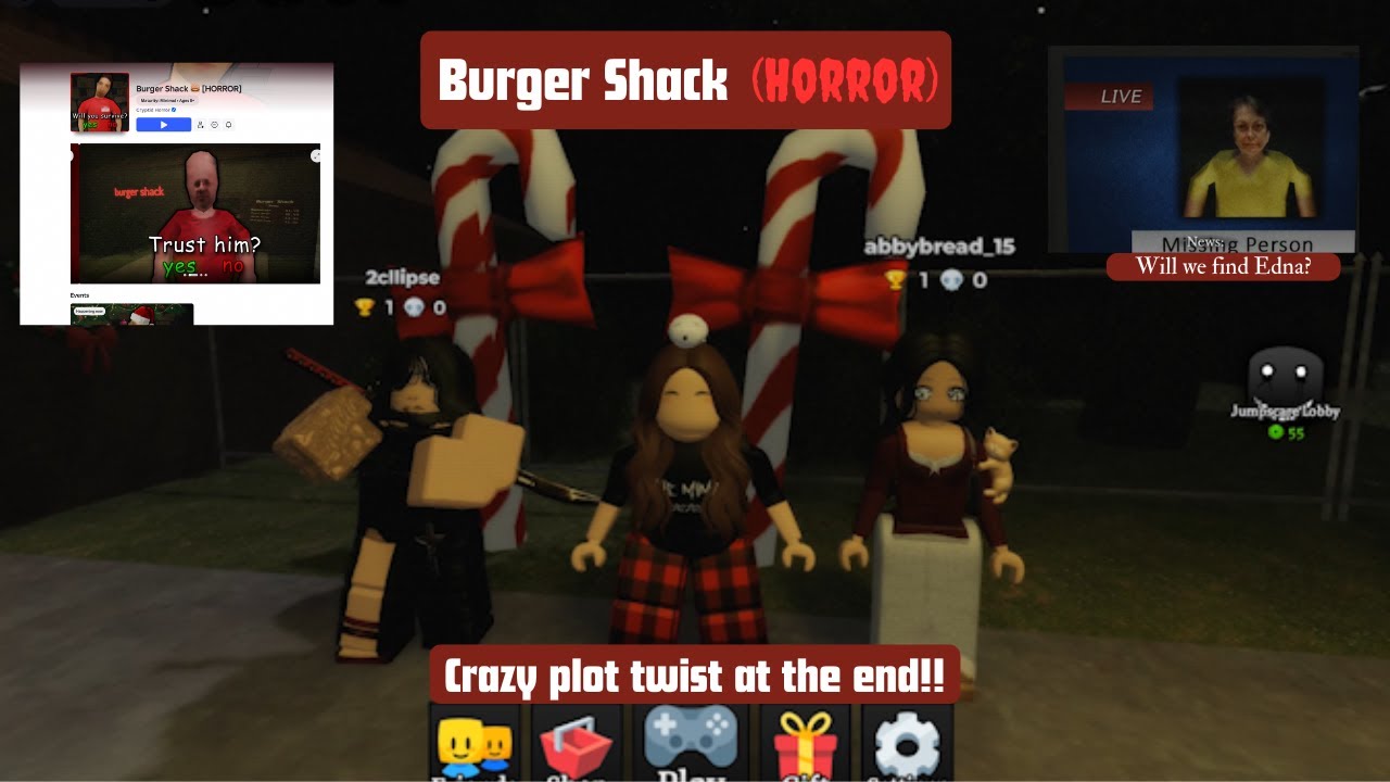 Burger Shop Horror With Abby, Ava, and Sophia.