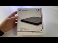 Unboxing external slim DVD Writer Hitachi-LG GP57ES40 (DVD, CD, M-disc)